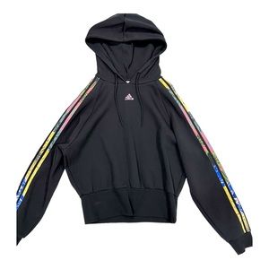 Adidas 3-Stripes Hoodie in Black
